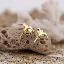 Load image into Gallery viewer, READY TO SHIP Frigate Bird Stud Earrings - 18k Gold Vermeil FJD$
