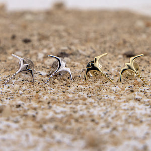 READY TO SHIP Frigate Bird Stud Earrings - 18k Gold Vermeil FJD$