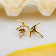 Load image into Gallery viewer, READY TO SHIP Frigate Bird Stud Earrings - 9k Solid Gold FJD$
