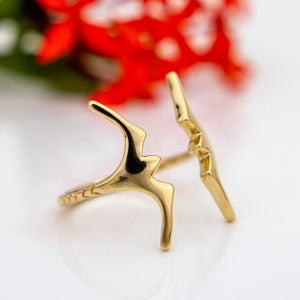 READY TO SHIP Frigate Bird Ring - 9k Solid Gold FJD$