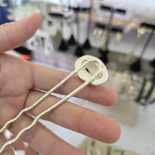 Load image into Gallery viewer, READY TO SHIP Bezel Set Shell Hairpin - 925 Sterling Silver FJD$
