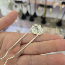 Load image into Gallery viewer, READY TO SHIP Hand-Cast Shell Hairpin - 925 Sterling Silver FJD$
