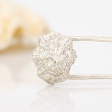 Load image into Gallery viewer, READY TO SHIP Hand-Cast Shell Hairpin - 925 Sterling Silver FJD$
