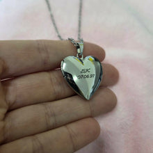Load image into Gallery viewer, Engravable Locket Necklace - Silver, Rose Gold or Gold Waterproof Stainless Steel FJD$
