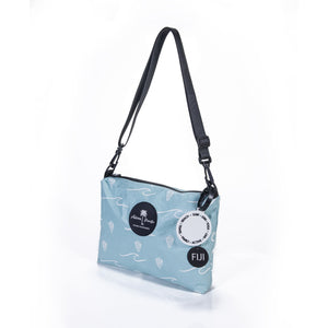 READY TO SHIP "Fiji Ocean" Medium Water-Resistant Pouch with removable Straps - FJD$