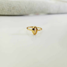 Load image into Gallery viewer, READY TO SHIP Mini Cowrie Shell Ring - 18k Gold Vermeil FJD$

