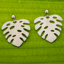 Load image into Gallery viewer, READY TO SHIP Monstera Stud Earrings - 925 Sterling Silver FJD$
