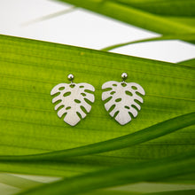 Load image into Gallery viewer, READY TO SHIP Monstera Stud Earrings - 925 Sterling Silver FJD$
