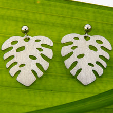 Load image into Gallery viewer, READY TO SHIP Monstera Stud Earrings - 925 Sterling Silver FJD$
