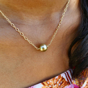 READY TO SHIP Civa Fiji Pearl Gold Necklace in 14k Gold Fill -FJD$