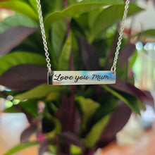 Load image into Gallery viewer, Engravable Bar Necklace - Silver or Gold Waterproof Stainless Steel FJD$
