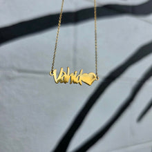 Load image into Gallery viewer, Custom Name Necklace - Gold Waterproof Stainless Steel FJD$
