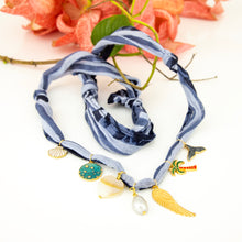 Load image into Gallery viewer, READY TO SHIP Charm Necklace - Fabric FJD$
