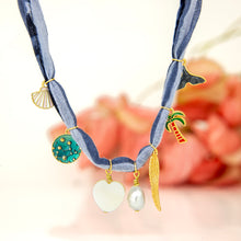 Load image into Gallery viewer, READY TO SHIP Charm Necklace - Fabric FJD$
