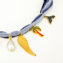 Load image into Gallery viewer, READY TO SHIP Charm Necklace - Fabric FJD$
