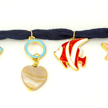 Load image into Gallery viewer, READY TO SHIP Charm Necklace - Fabric FJD$
