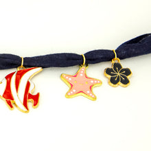 Load image into Gallery viewer, READY TO SHIP Charm Necklace - Fabric FJD$

