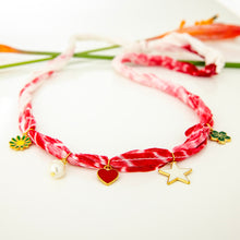 Load image into Gallery viewer, READY TO SHIP Charm Necklace - Fabric FJD$
