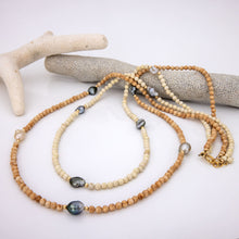 Load image into Gallery viewer, CONTACT US TO RECREATE THIS SOLD OUT STYLE Civa Fiji Keshi Pearl Double Layer Bead Necklace - 14k Gold Fill FJD$
