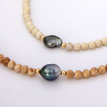 Load image into Gallery viewer, CONTACT US TO RECREATE THIS SOLD OUT STYLE Civa Fiji Keshi Pearl Double Layer Bead Necklace - 14k Gold Fill FJD$
