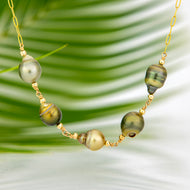 READY TO SHIP Civa Fiji Saltwater Pearl Necklace - 14k Gold Fill FJD$