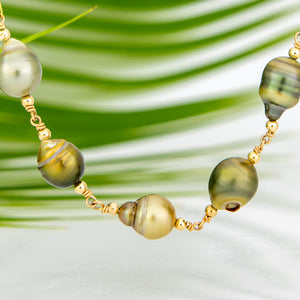 READY TO SHIP Civa Fiji Saltwater Pearl Necklace - 14k Gold Fill FJD$