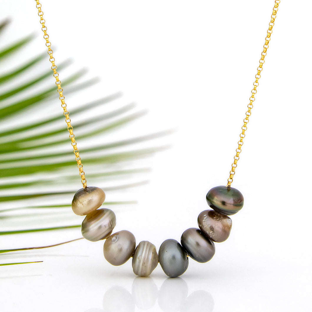 READY TO SHIP Civa Fiji Keshi Pearl Necklace - 14k Gold Fill FJD$