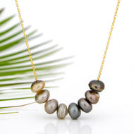 READY TO SHIP Civa Fiji Keshi Pearl Necklace - 14k Gold Fill FJD$