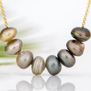 READY TO SHIP Civa Fiji Keshi Pearl Necklace - 14k Gold Fill FJD$