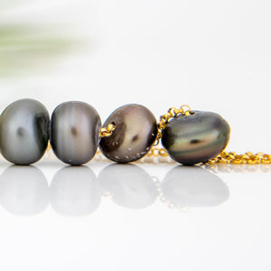 READY TO SHIP Civa Fiji Keshi Pearl Necklace - 14k Gold Fill FJD$