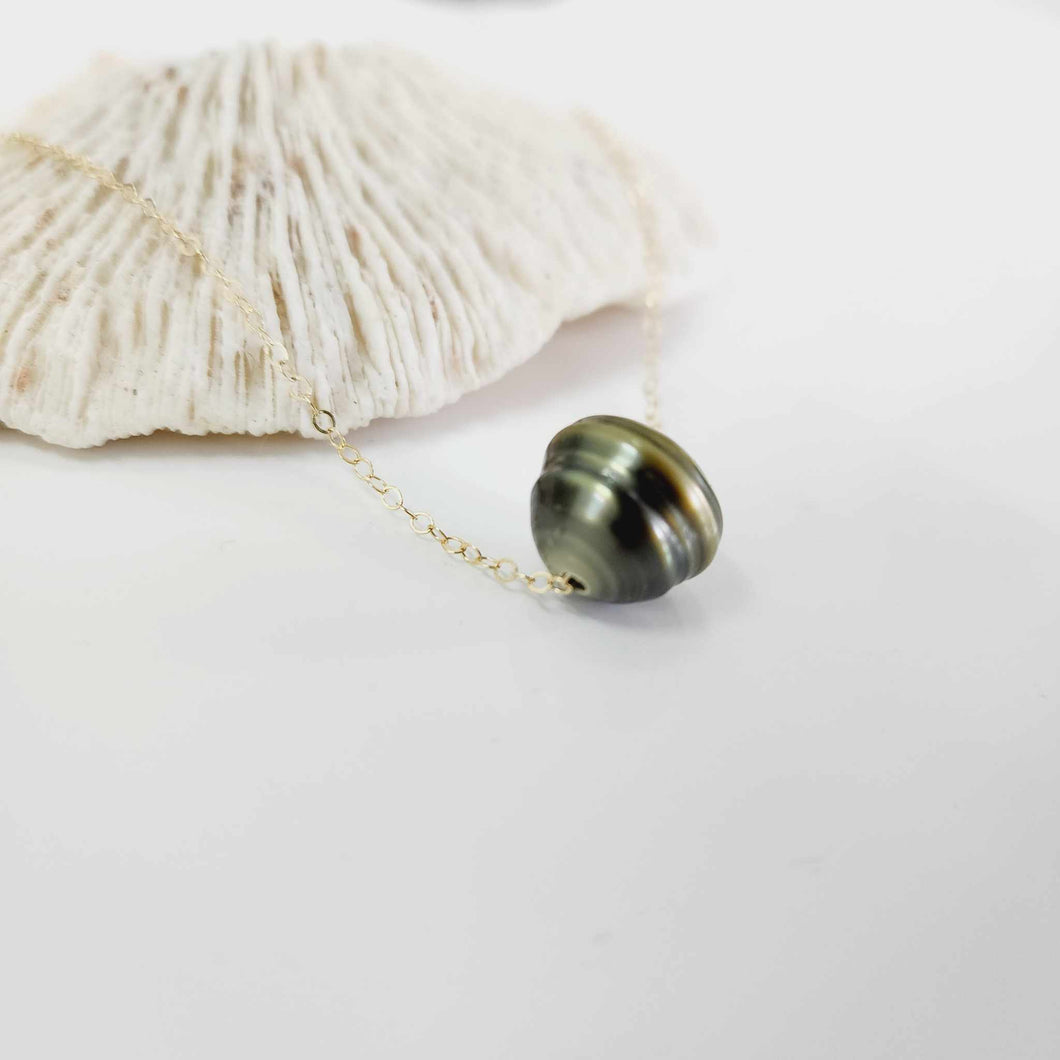READY TO SHIP Civa Fiji Saltwater Pearl Necklace - 14k Gold Fill FJD$