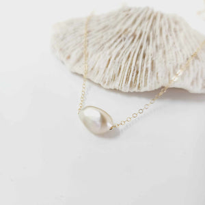 READY TO SHIP Civa Fiji Saltwater Pearl Necklace - 14k Gold Fill FJD$
