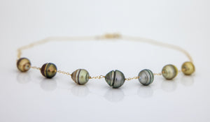 READY TO SHIP Civa Fiji Saltwater Pearl Necklace - 14k Gold Fill FJD$