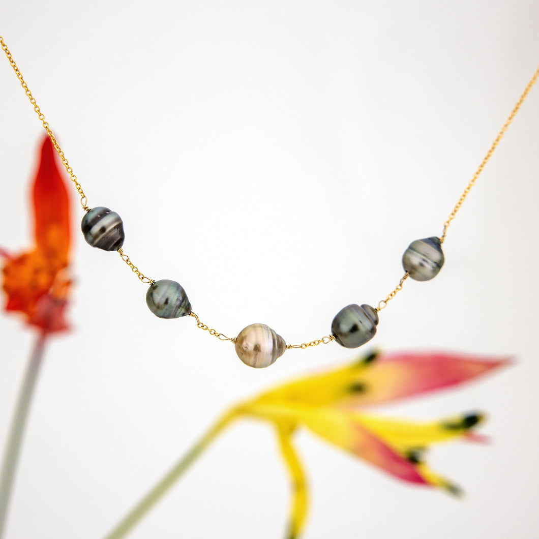 READY TO SHIP Civa Fiji Saltwater Pearl Necklace - 14k Gold Fill FJD$