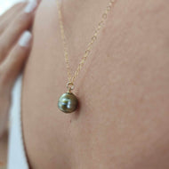 READY TO SHIP Civa Fiji Saltwater Pearl Necklace - 14k Gold Fill FJD$
