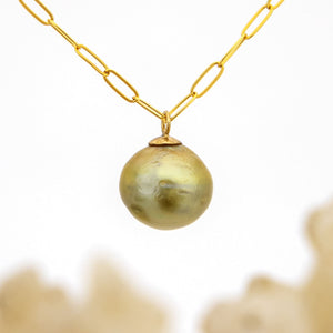 CONTACT US TO RECREATE THIS SOLD OUT STYLE Civa Fiji Saltwater Pearl Necklace - 14k Gold Fill FJD$