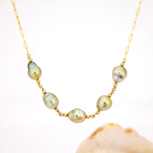 Load image into Gallery viewer, READY TO SHIP Civa Fiji Saltwater Pearl Necklace - 14k Gold Fill FJD$
