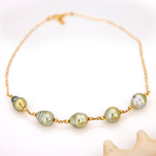 Load image into Gallery viewer, READY TO SHIP Civa Fiji Saltwater Pearl Necklace - 14k Gold Fill FJD$
