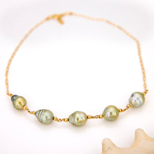 READY TO SHIP Civa Fiji Saltwater Pearl Necklace - 14k Gold Fill FJD$