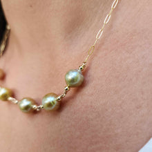 Load image into Gallery viewer, READY TO SHIP Civa Fiji Saltwater Pearl Necklace - 14k Gold Fill FJD$
