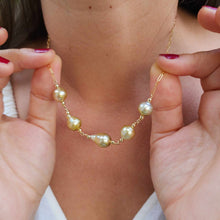 Load image into Gallery viewer, READY TO SHIP Civa Fiji Saltwater Pearl Necklace - 14k Gold Fill FJD$
