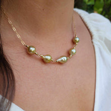 Load image into Gallery viewer, READY TO SHIP Civa Fiji Saltwater Pearl Necklace - 14k Gold Fill FJD$
