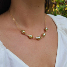 Load image into Gallery viewer, READY TO SHIP Civa Fiji Saltwater Pearl Necklace - 14k Gold Fill FJD$
