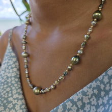 Load image into Gallery viewer, READY TO SHIP Civa Fiji Saltwater, Graded &amp; Keshi Pearl Necklace - 14k Gold Fill FJD$
