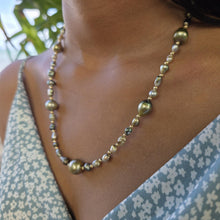 Load image into Gallery viewer, READY TO SHIP Civa Fiji Saltwater, Graded &amp; Keshi Pearl Necklace - 14k Gold Fill FJD$
