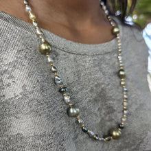 Load image into Gallery viewer, READY TO SHIP Civa Fiji Saltwater, Graded &amp; Keshi Pearl Necklace - 14k Gold Fill FJD$
