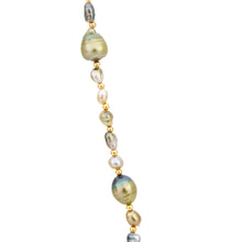 Load image into Gallery viewer, READY TO SHIP Civa Fiji Saltwater, Graded &amp; Keshi Pearl Necklace - 14k Gold Fill FJD$

