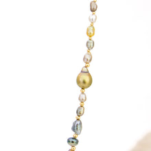 Load image into Gallery viewer, READY TO SHIP Civa Fiji Saltwater, Graded &amp; Keshi Pearl Necklace - 14k Gold Fill FJD$
