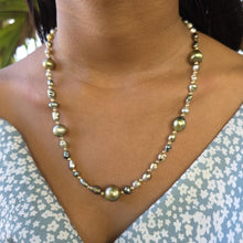 Load image into Gallery viewer, READY TO SHIP Civa Fiji Saltwater, Graded &amp; Keshi Pearl Necklace - 14k Gold Fill FJD$

