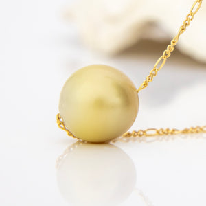 READY TO SHIP Fiji Saltwater Pearl Necklace - 14k Gold Fill FJD$